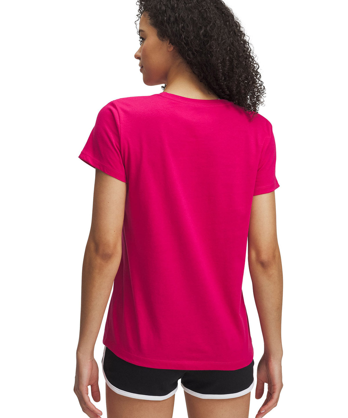 Polera manga corta Under Armour Rival rosado para mujer