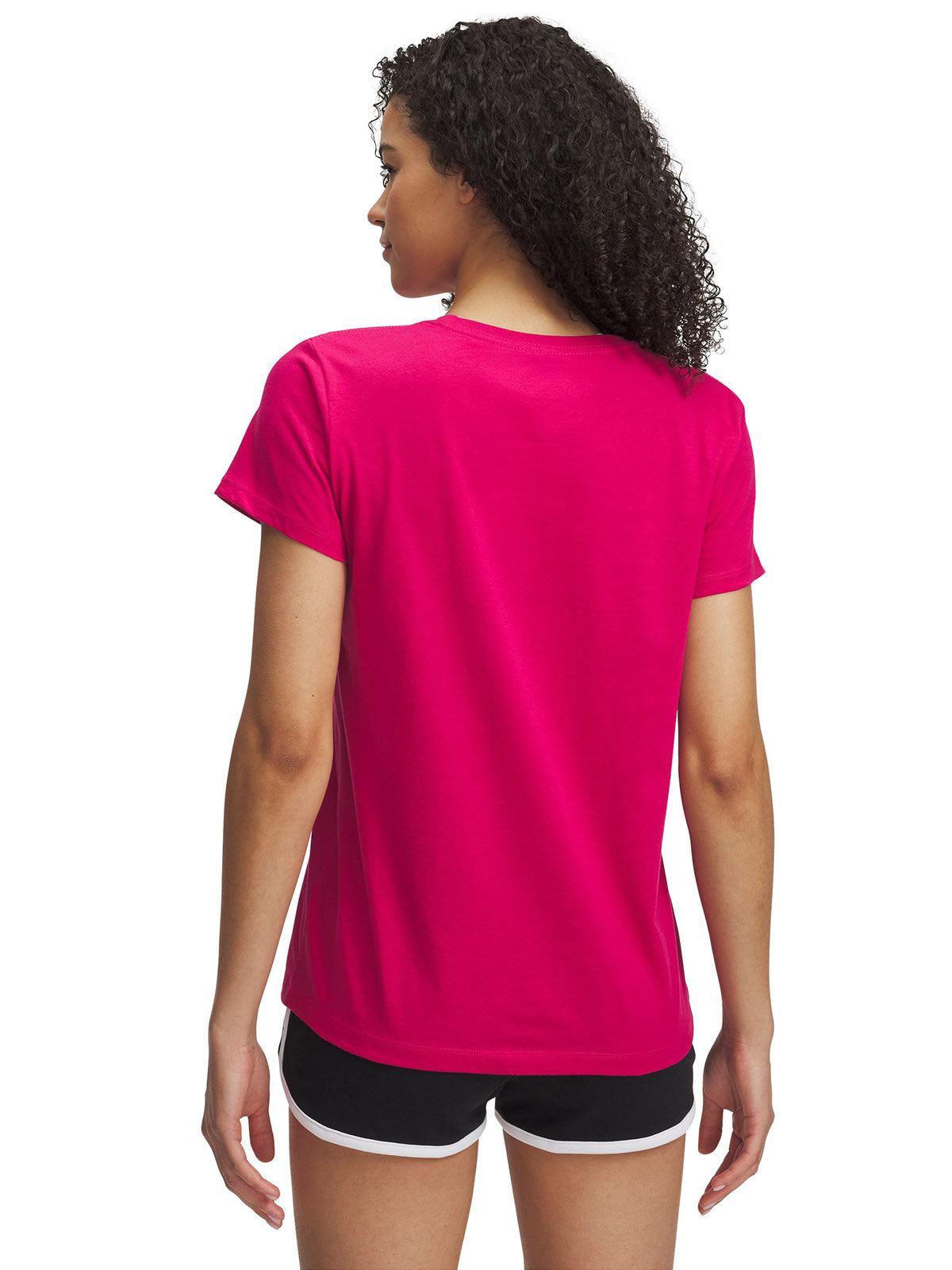 Polera manga corta Under Armour Rival rosado para mujer