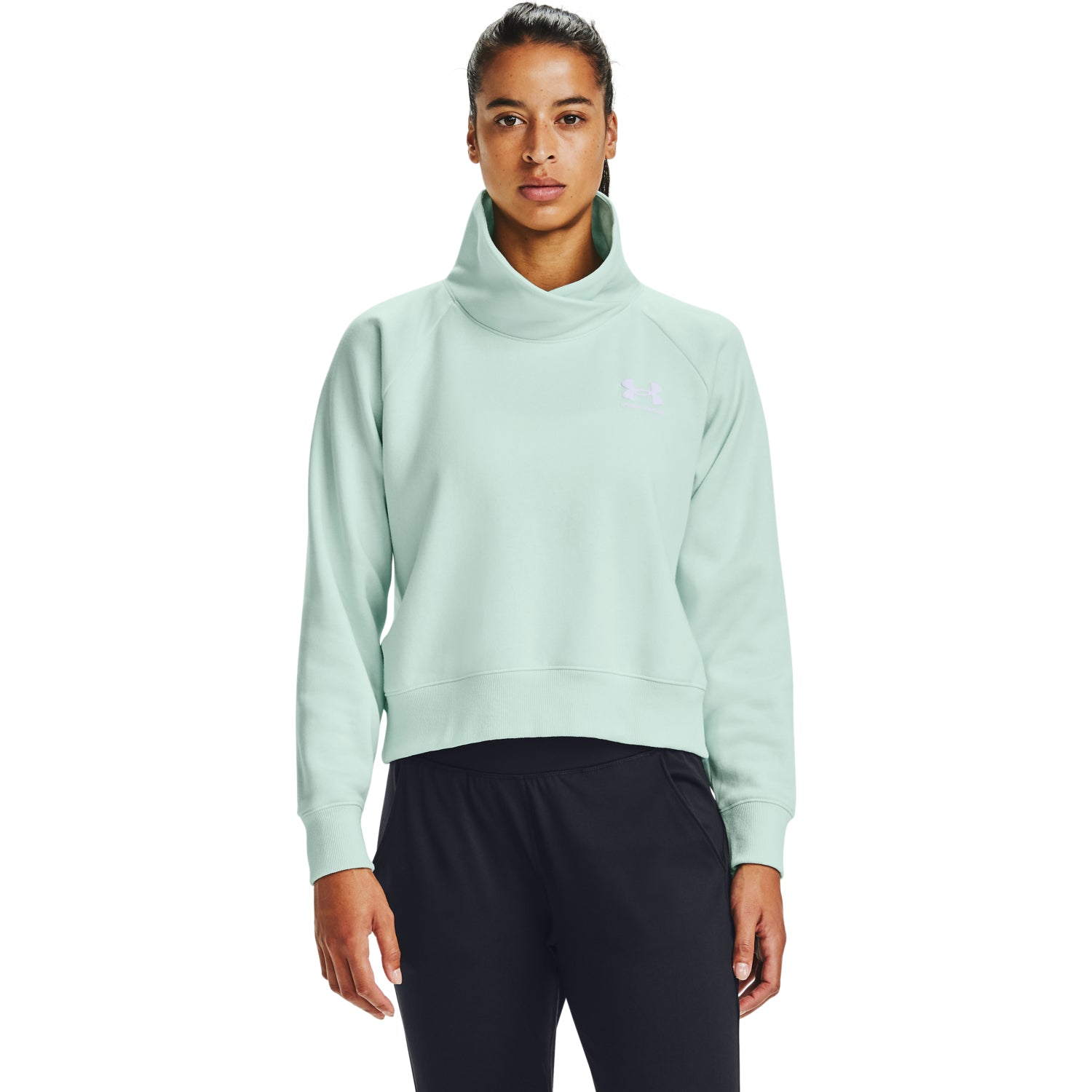 Polerón UA Rival Fleece Wrap Neck para Mujer