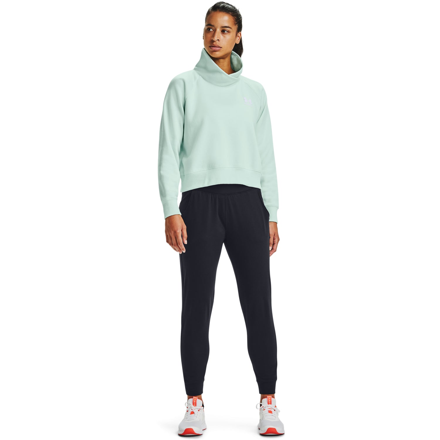 Polerón UA Rival Fleece Wrap Neck para Mujer