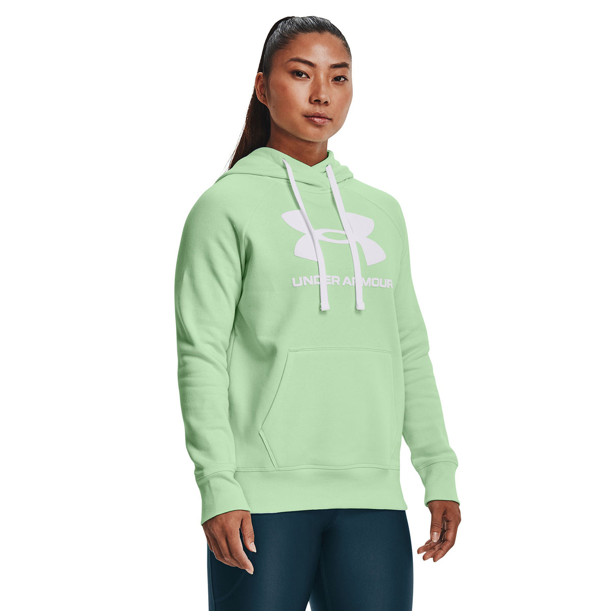 Polerón con gorro UA Rival Fleece Logo para Mujer