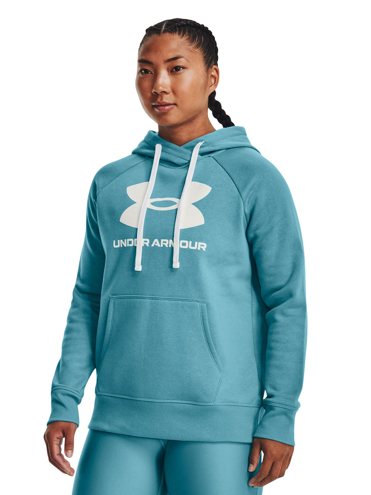 Polerón con gorro UA Rival Fleece Logo para Mujer