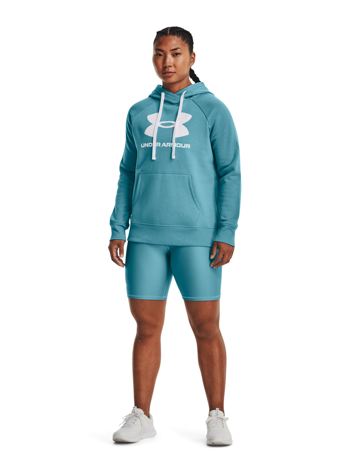 Polerón con gorro UA Rival Fleece Logo para Mujer