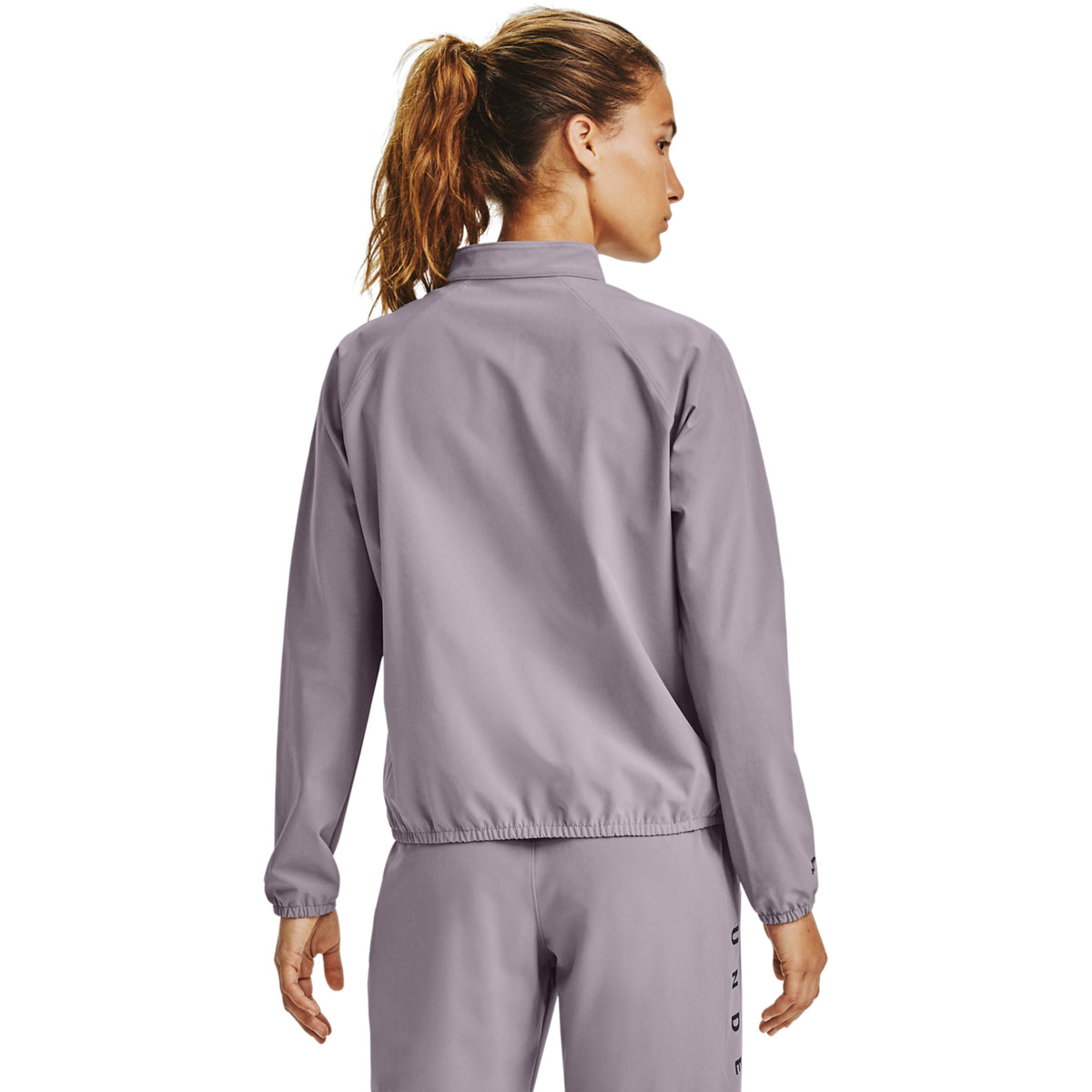Polerón UA Woven ¼ Zip para Mujer