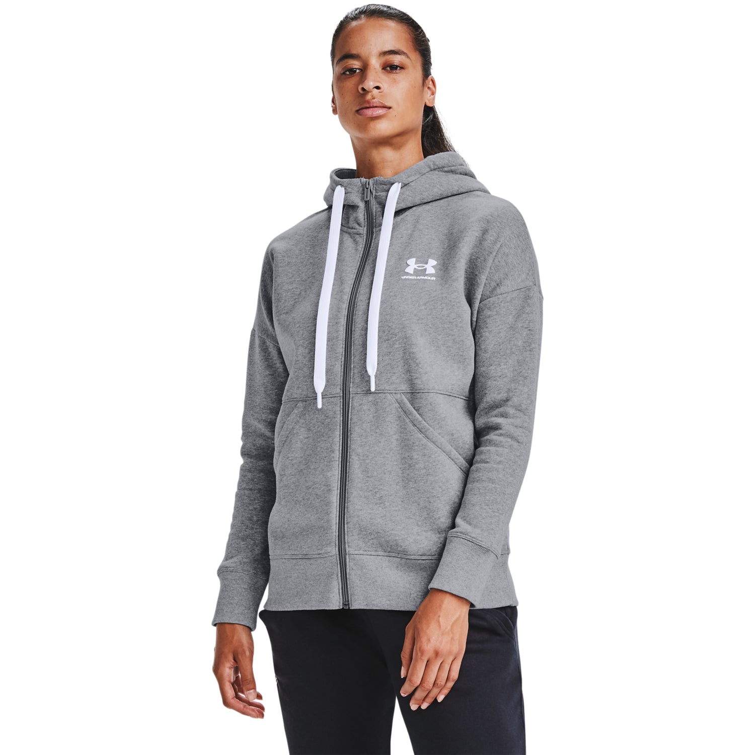 Polerón UA Rival Fleece Full ZIP para mujer
