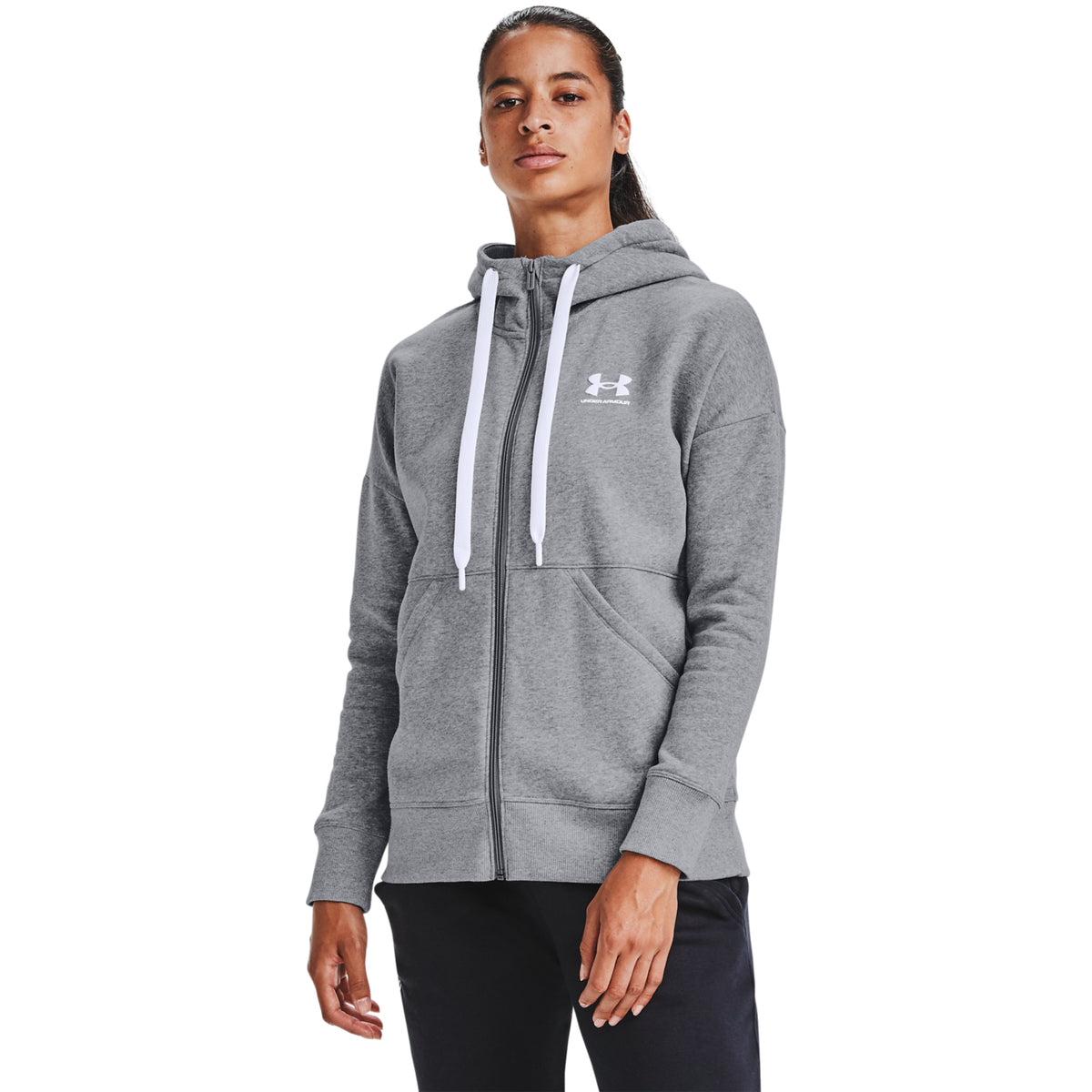 Polerón UA Rival Fleece Full ZIP para mujer