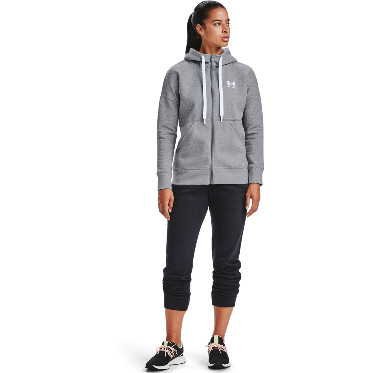 Polerón UA Rival Fleece Full ZIP para mujer