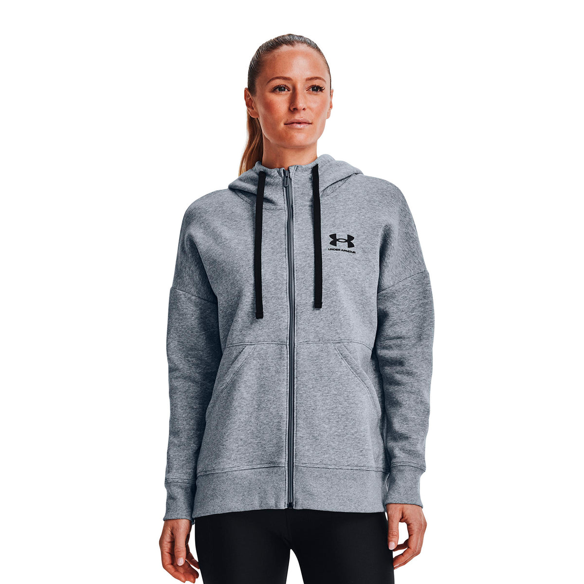 Polerón UA Rival Fleece Full ZIP para mujer