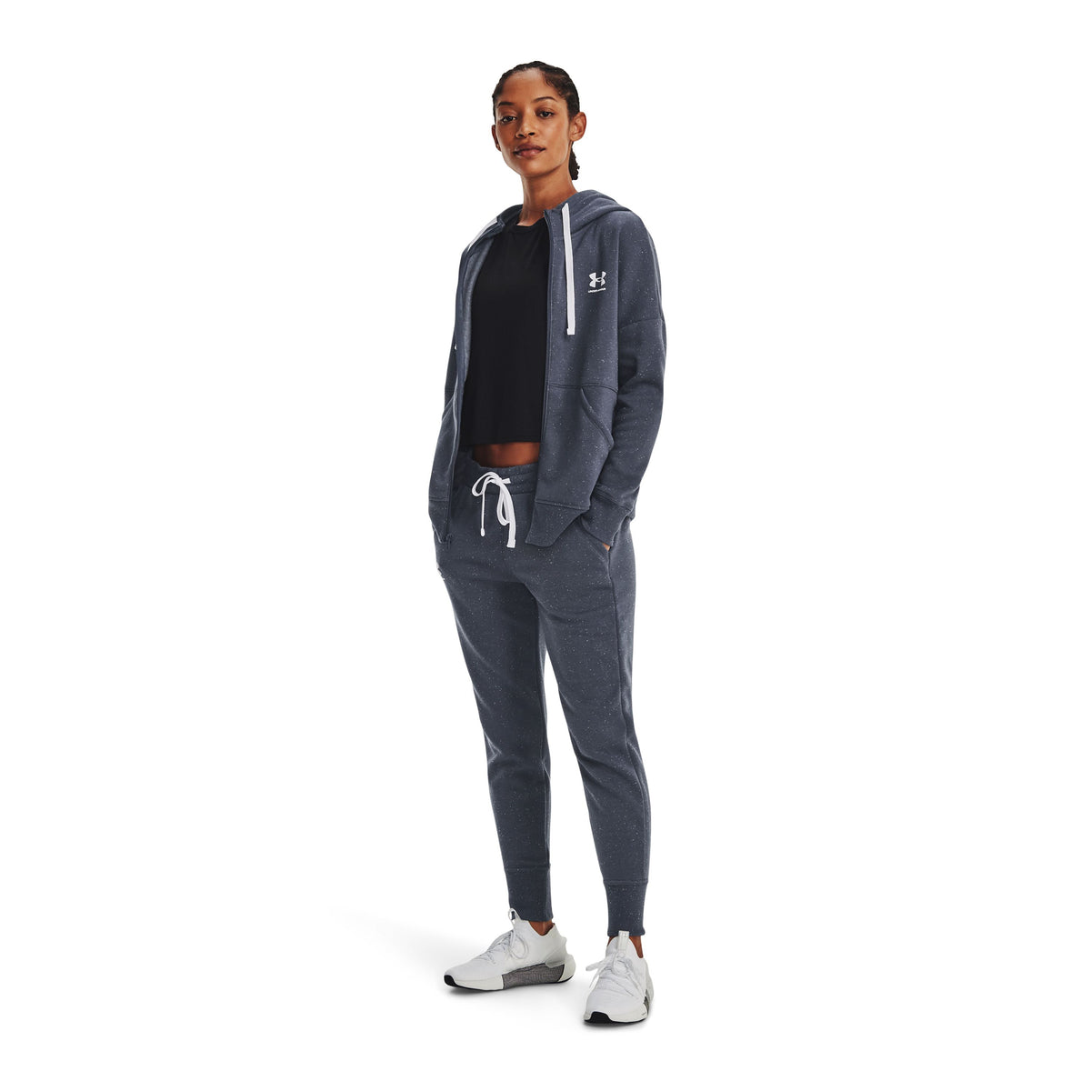 Polerón UA Rival Fleece Full ZIP para mujer
