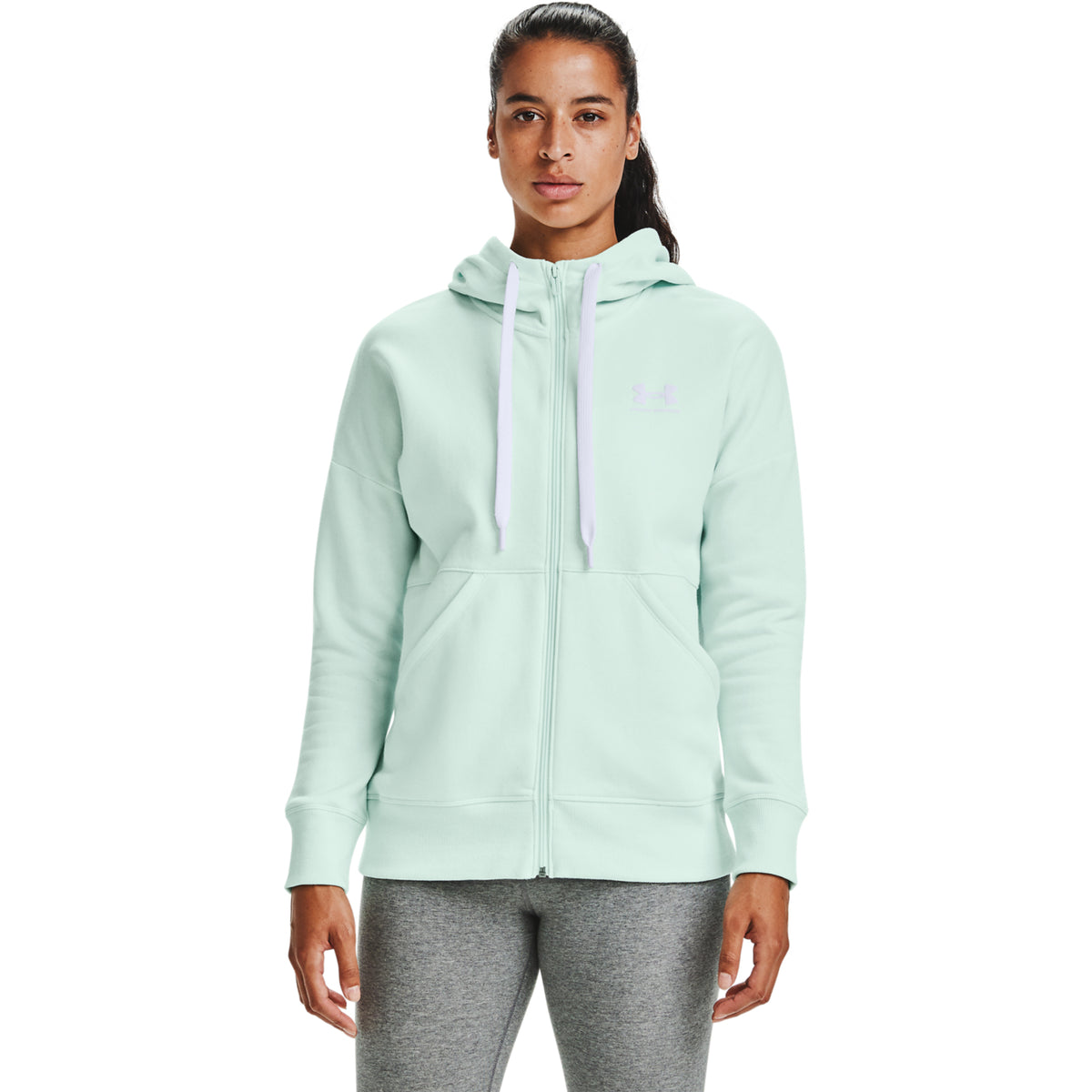 Polerón UA Rival Fleece Full ZIP para mujer