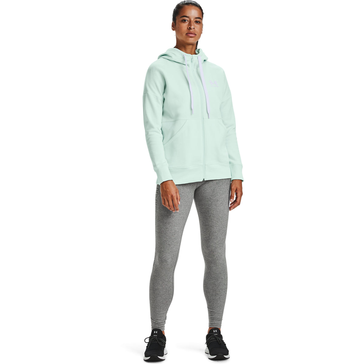 Polerón UA Rival Fleece Full ZIP para mujer