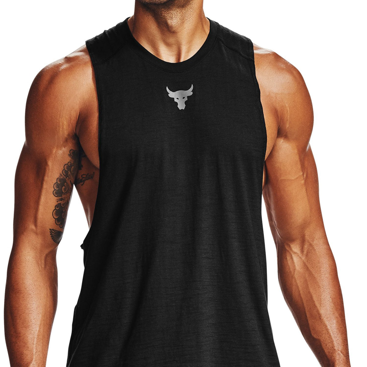 Polera sin Mangas Project Rock Charged Cotton® para Hombre