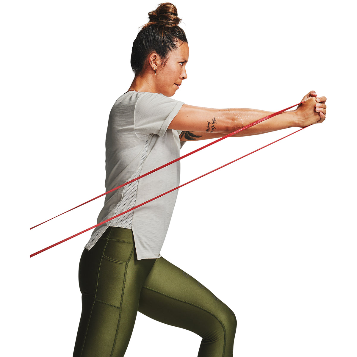 Polera Manga Corta Project Rock Charged Cotton® para Mujer