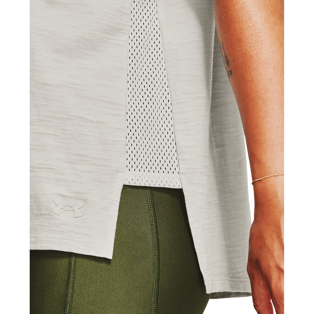 Polera Manga Corta Project Rock Charged Cotton® para Mujer