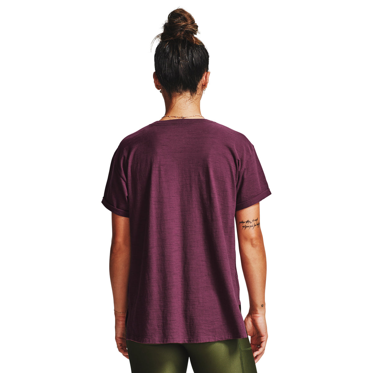 Polera Manga Corta Project Rock Charged Cotton® para Mujer