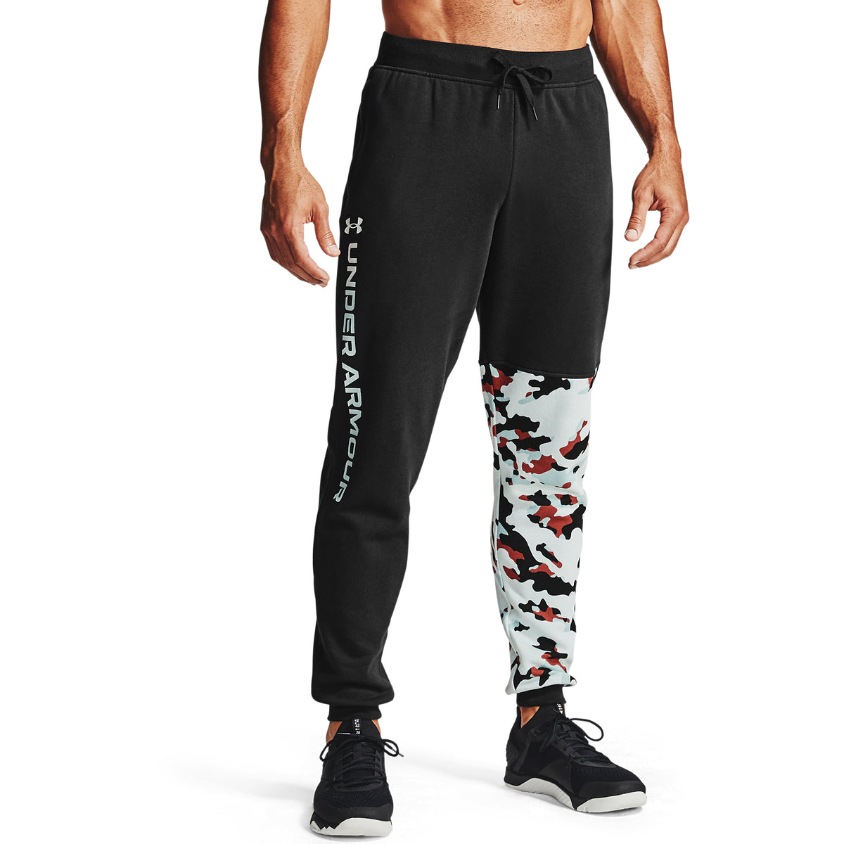 Pantalones de entrenamiento UA Rival Fleece Camo para hombre