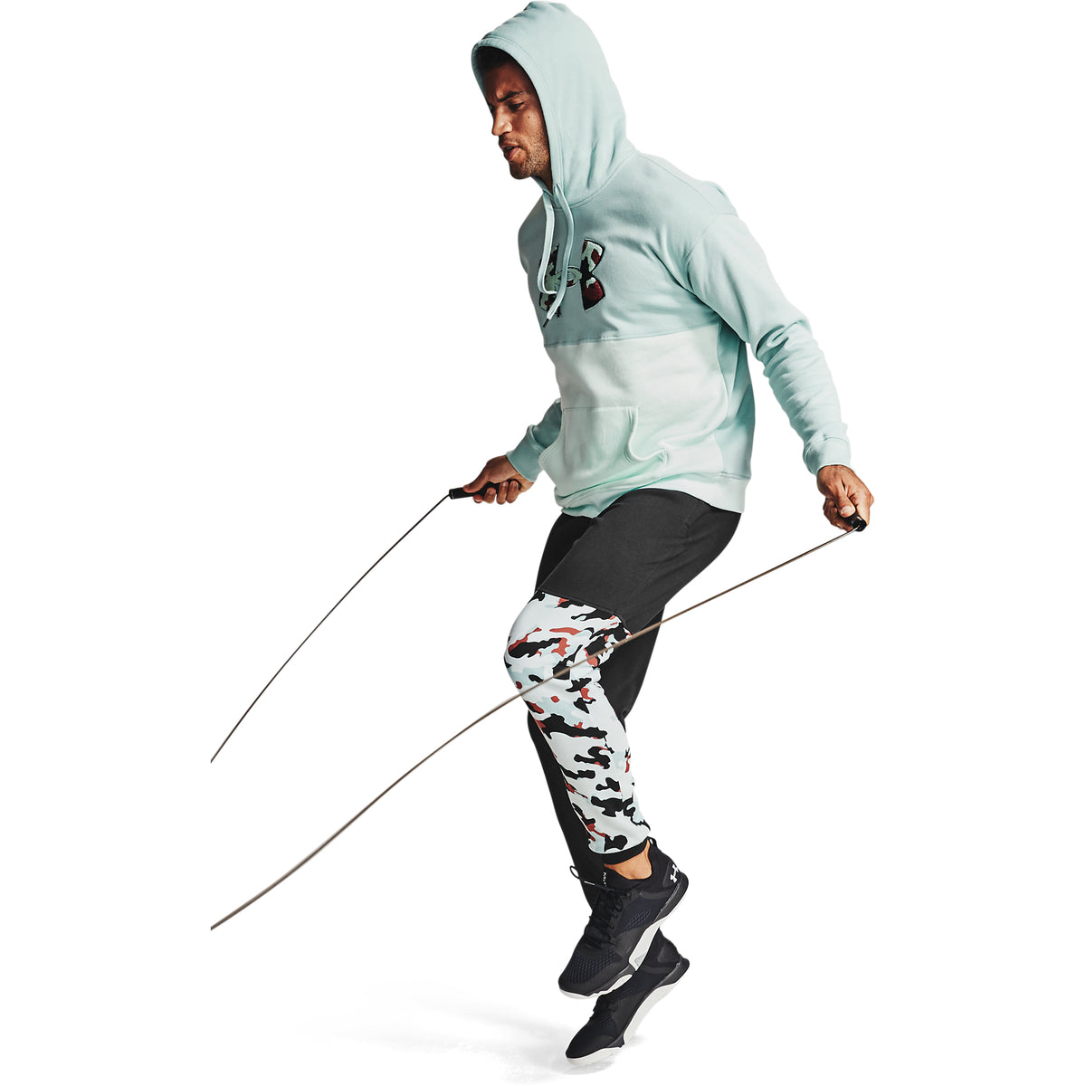 Pantalones de entrenamiento UA Rival Fleece Camo para hombre