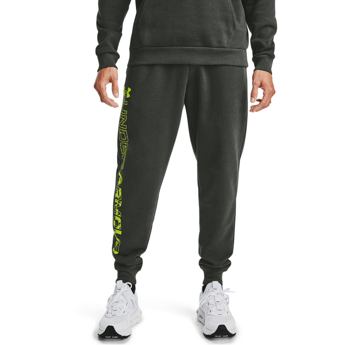 Pantalones de Entrenamiento UA Rival Fleece Graphic para Hombre