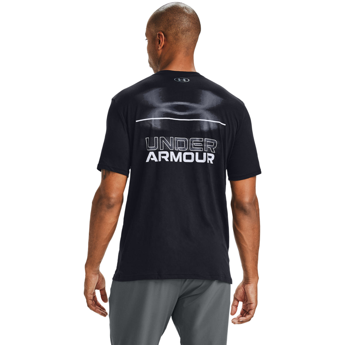 Polera Manga Corta UA Blurry Logo Wordmark para Hombre