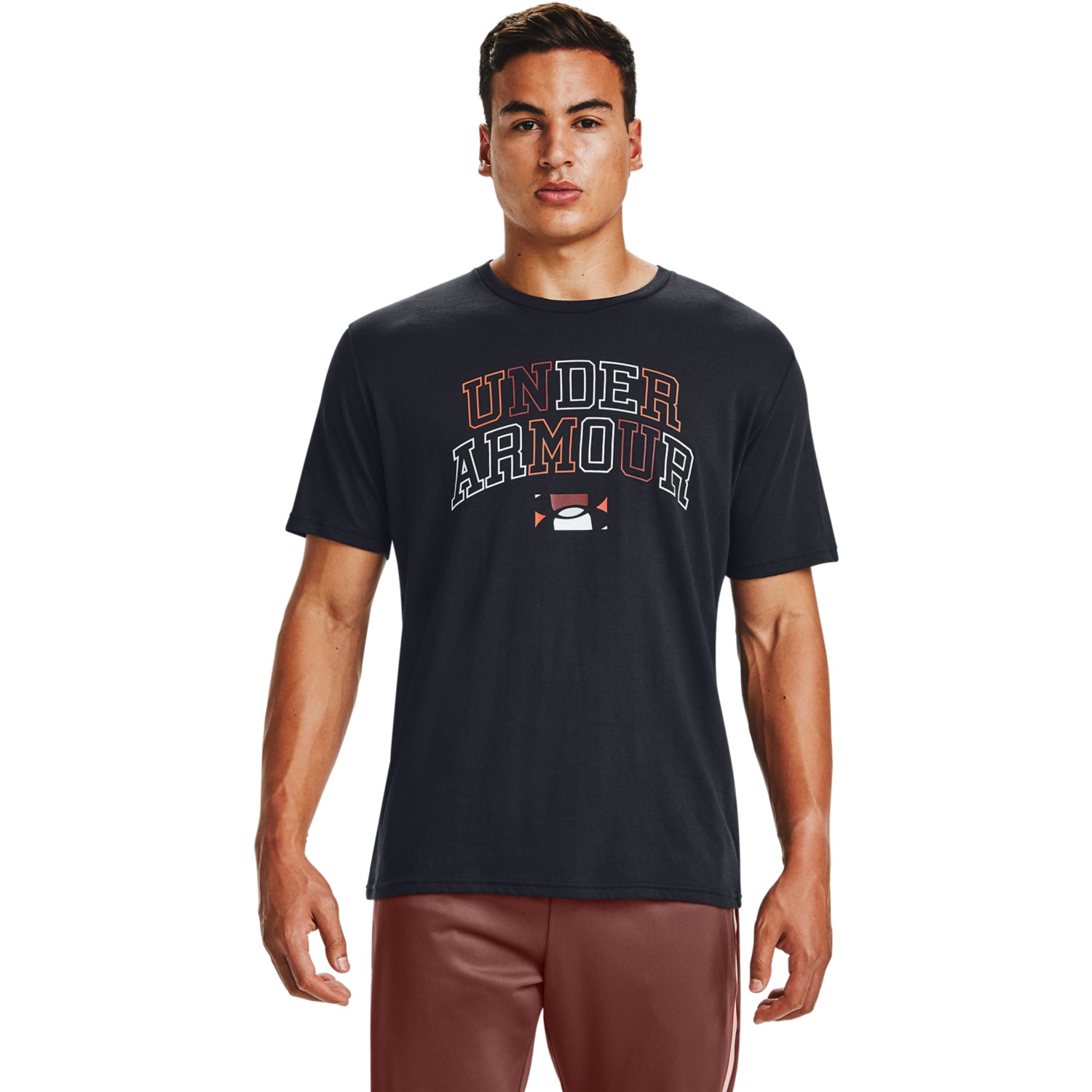 Polera Manga Corta UA Multicolor Collegiate para Hombre