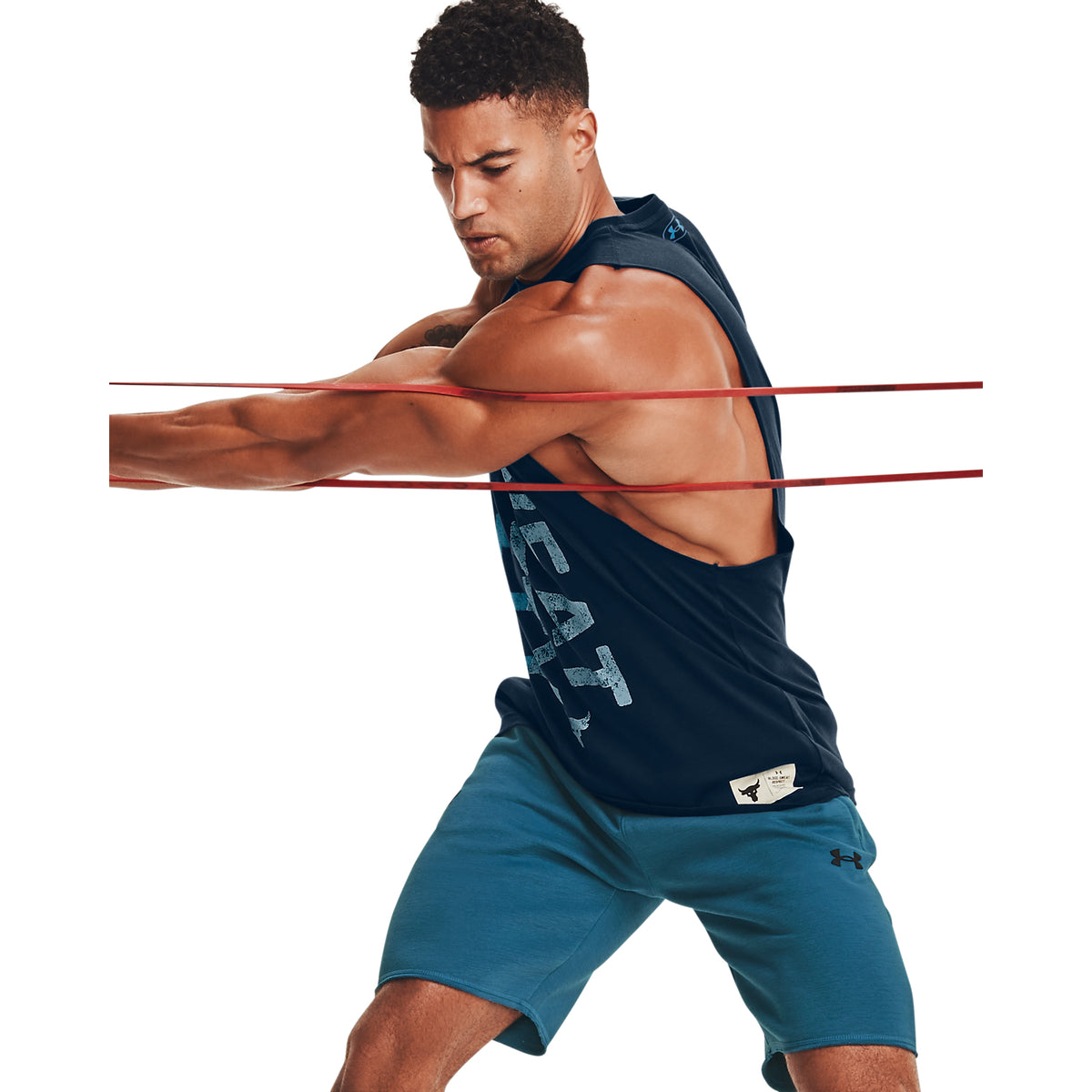 Polera sin Mangas Project Rock Sweat Equity para Hombre