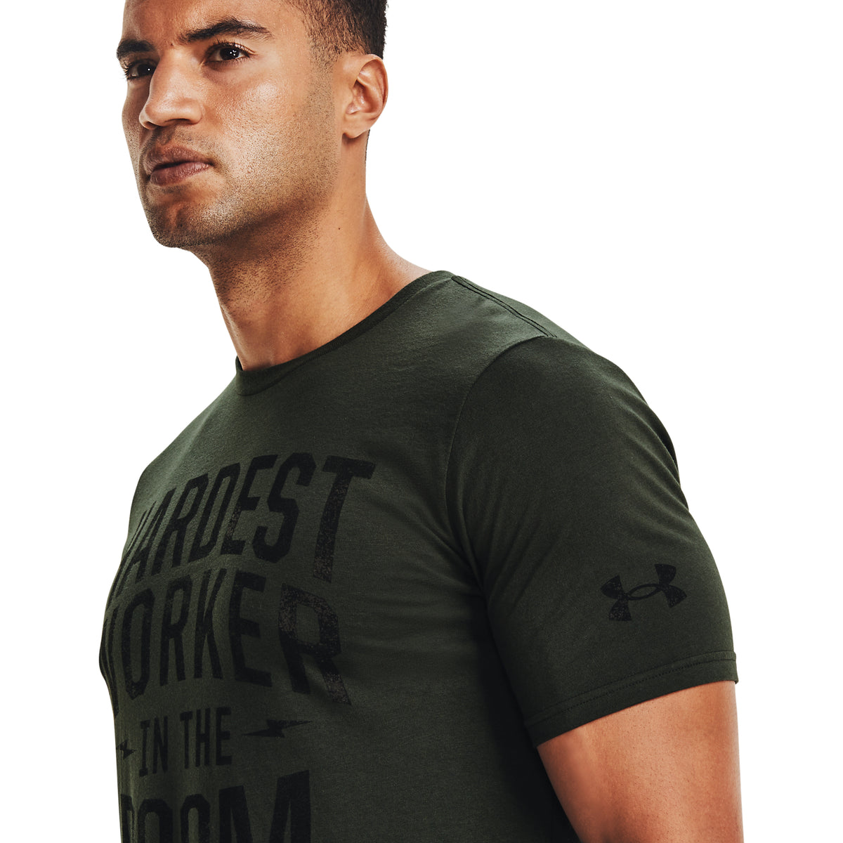 Polera Manga Corta Project Rock Hardest Worker para Hombre