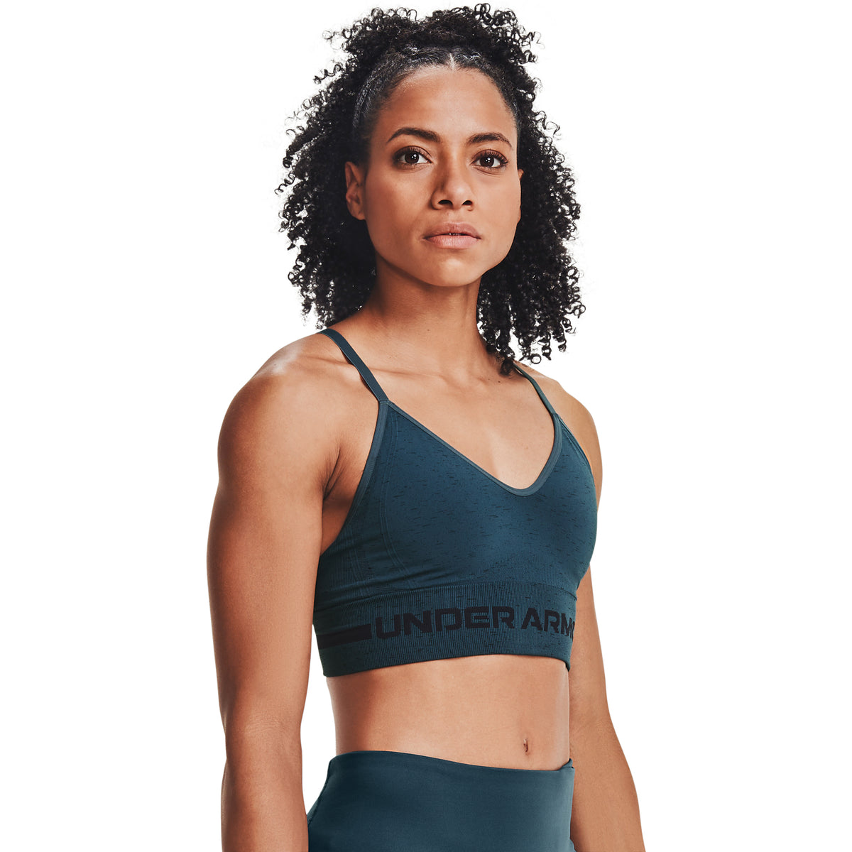 Sostén Deportivo UA Seamless Low Long Heather para Mujer