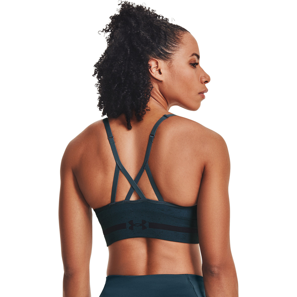 Sostén Deportivo UA Seamless Low Long Heather para Mujer