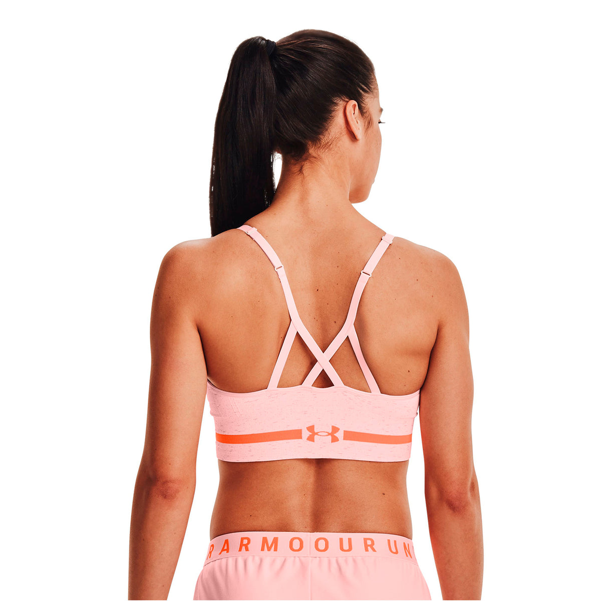 Sostén Deportivo UA Seamless Low Long Heather para Mujer