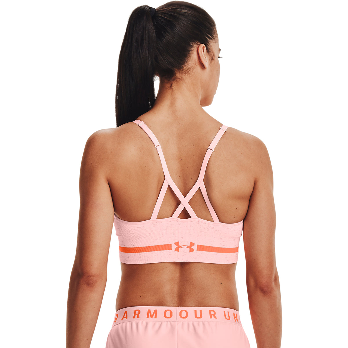 Sostén Deportivo UA Seamless Low Long Heather para Mujer