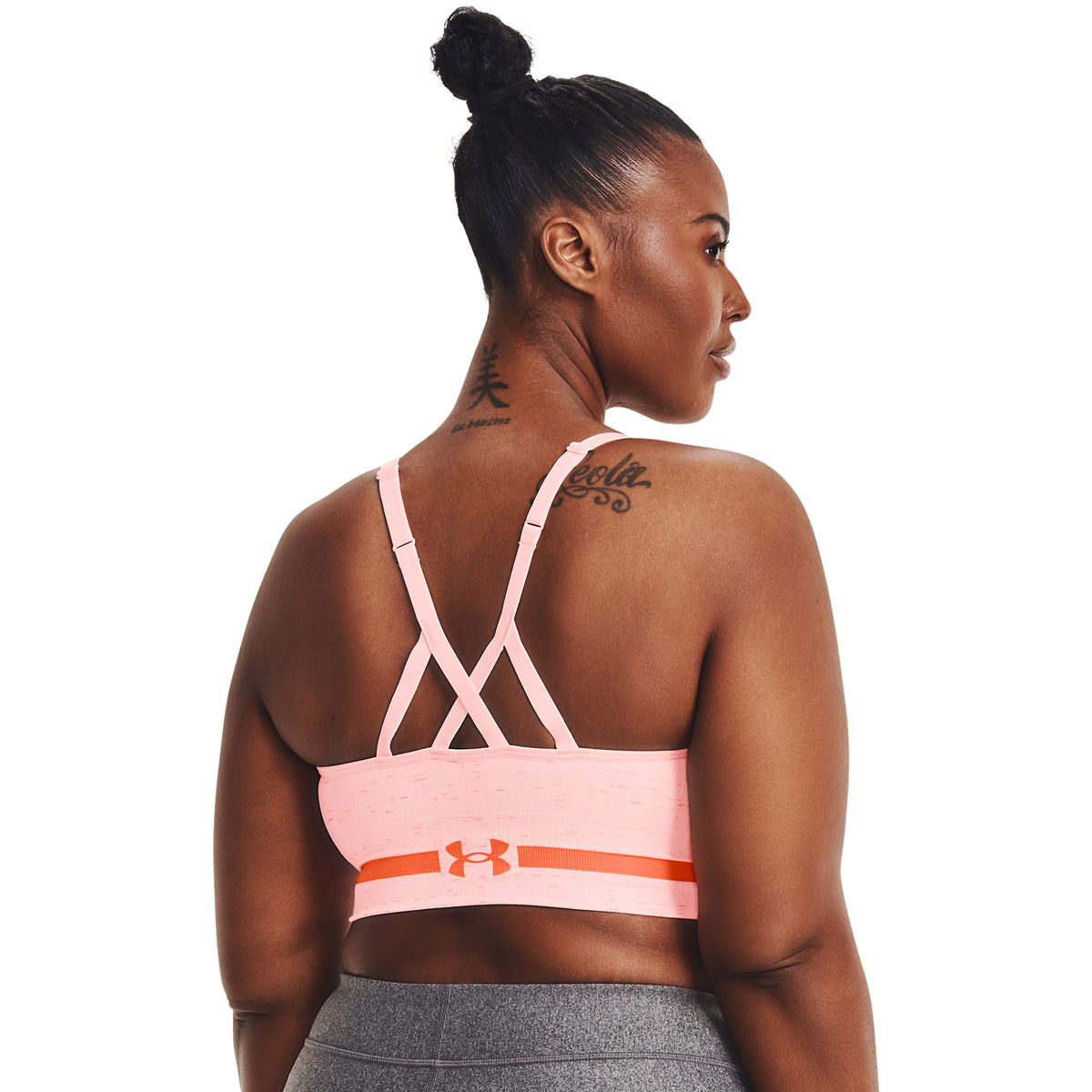 Sostén Deportivo UA Seamless Low Long Heather para Mujer