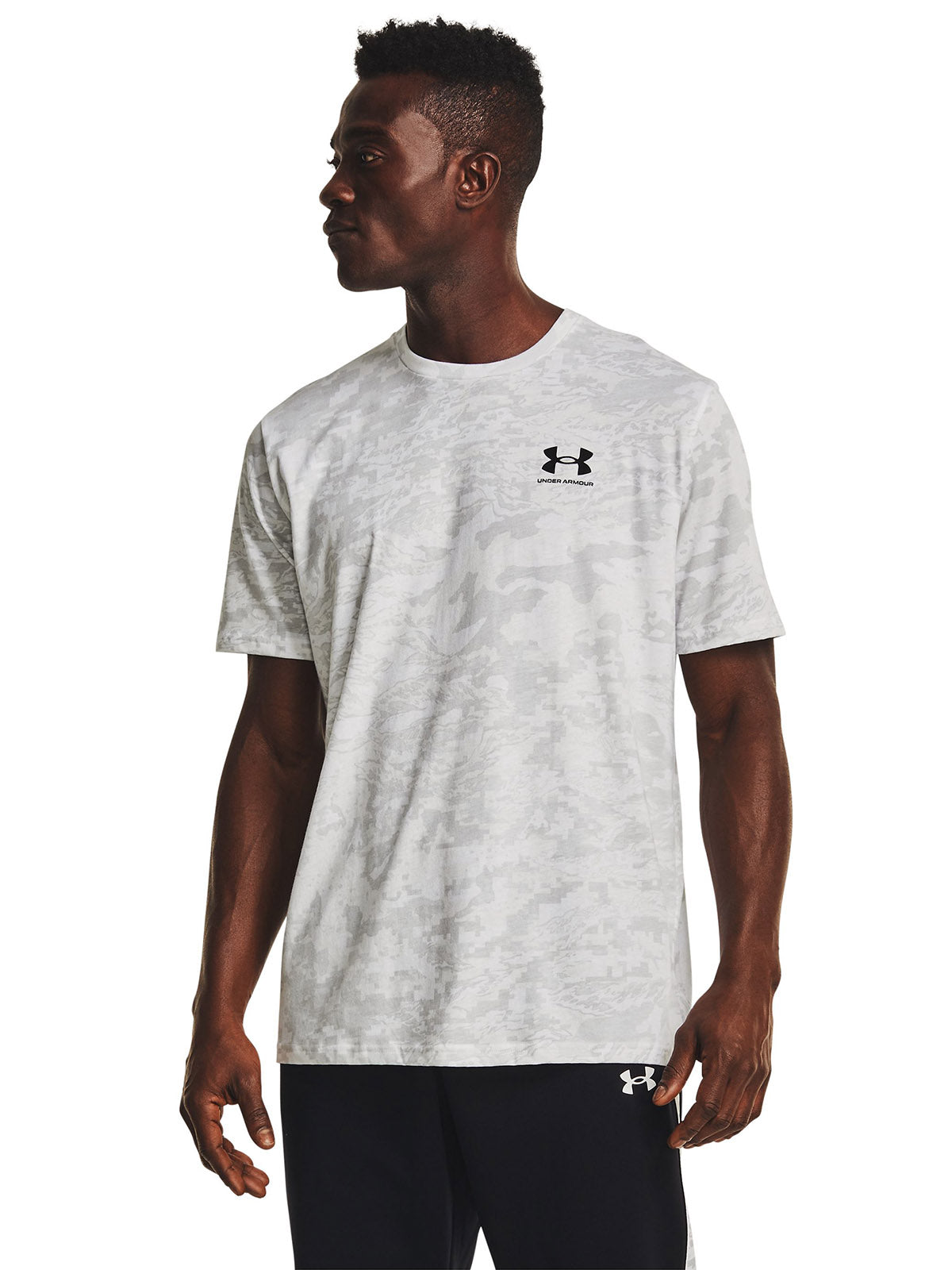 Polera Manga Corta All-Over Logo para Hombre Under Armour
