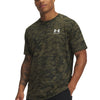 Polera manga corta Under Armour abc camo verde para hombre