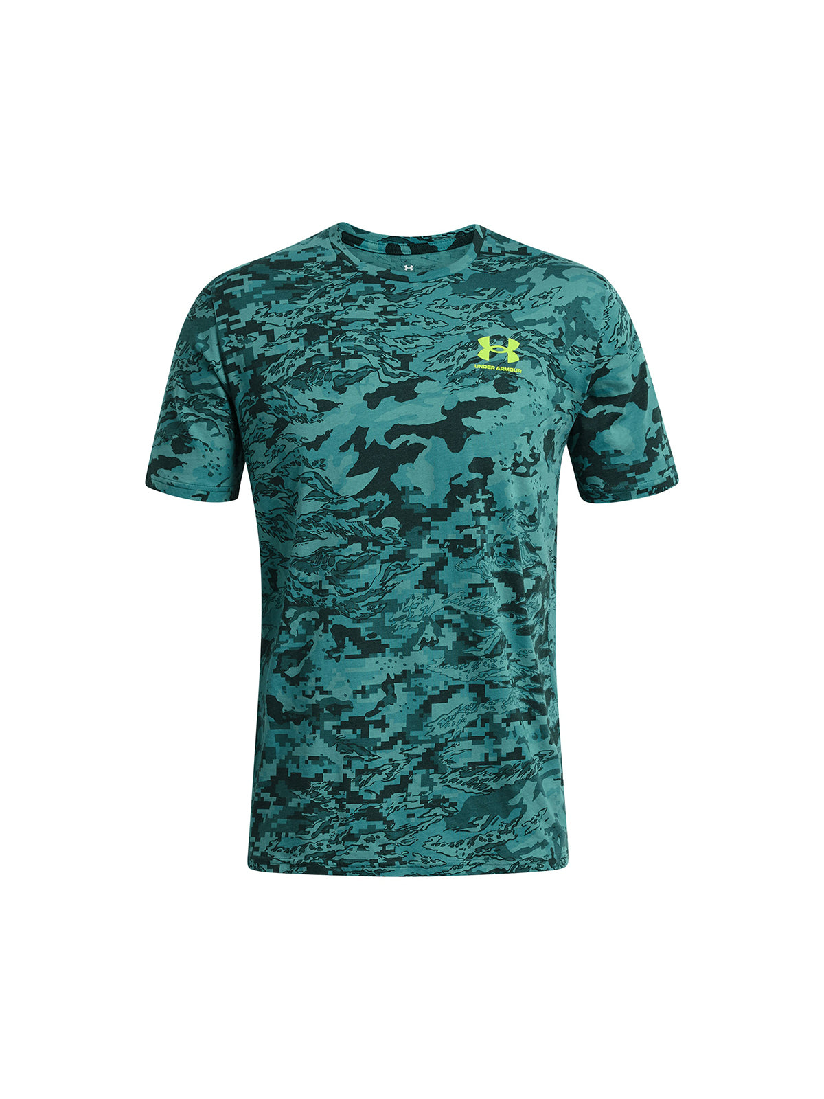 Polera Manga Corta All-Over Logo para Hombre Under Armour