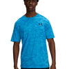 Polera manga corta Under Armour abc camo azul para hombre