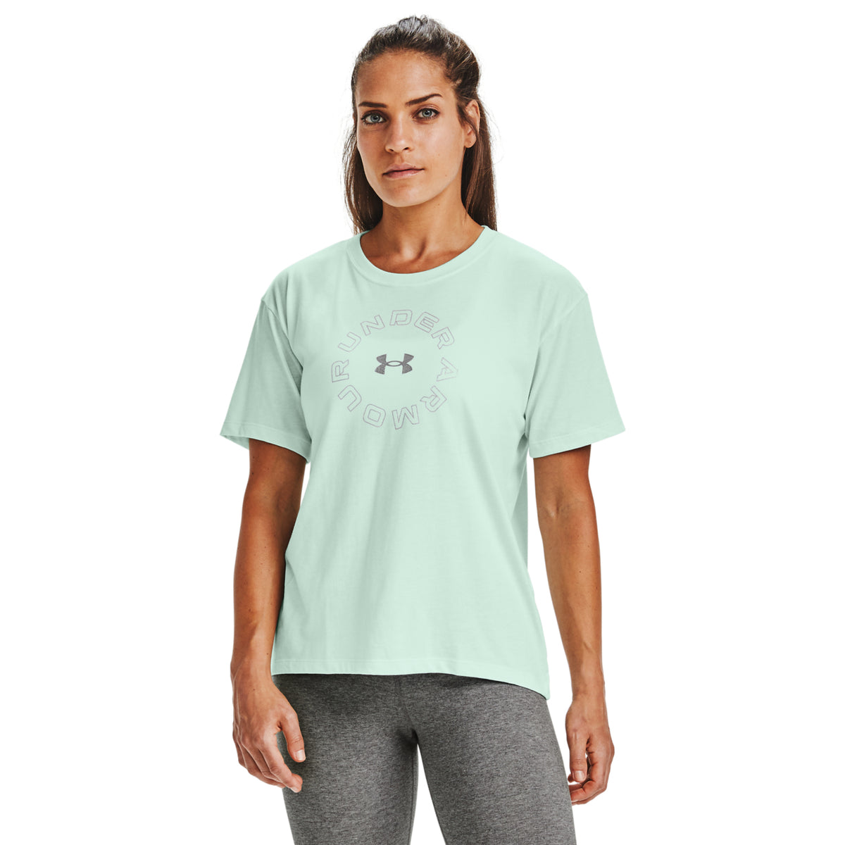 Polera Manga Corta UA Wordmark Graphic para Mujer