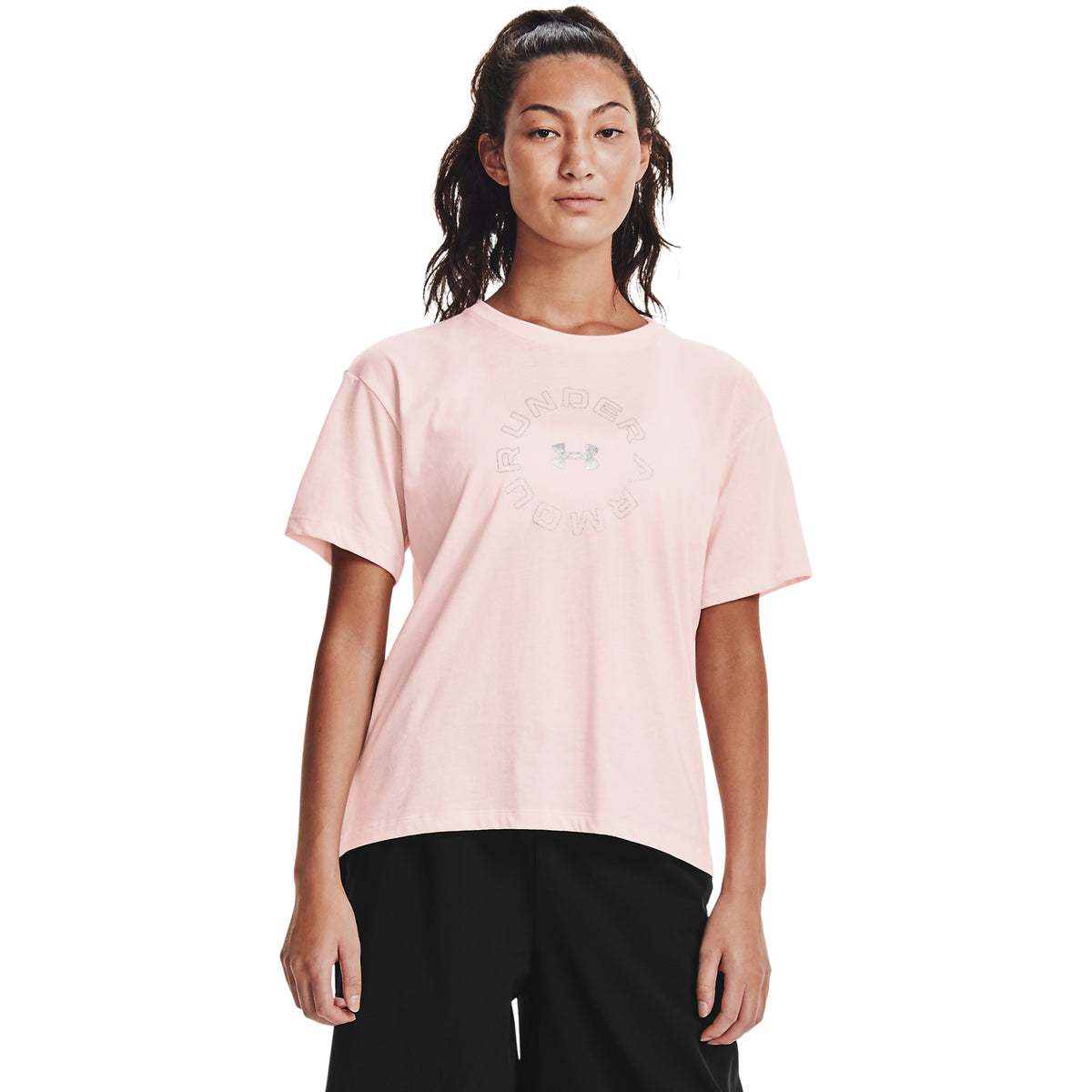 Polera Manga Corta UA Wordmark Graphic para Mujer