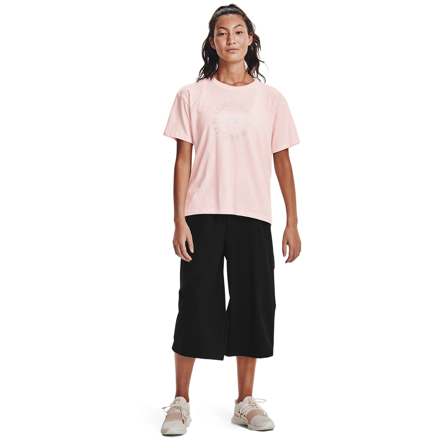 Polera Manga Corta UA Wordmark Graphic para Mujer