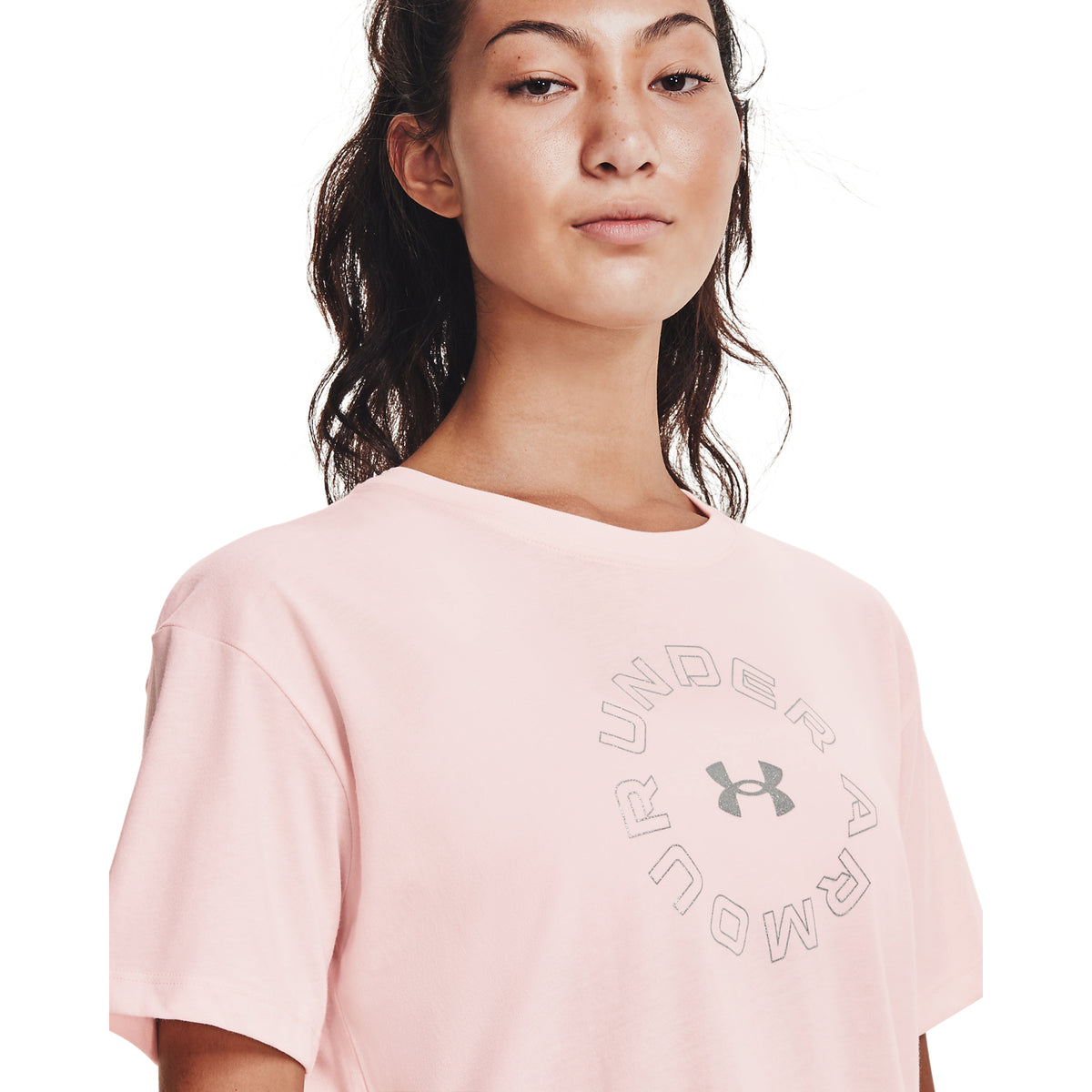 Polera Manga Corta UA Wordmark Graphic para Mujer