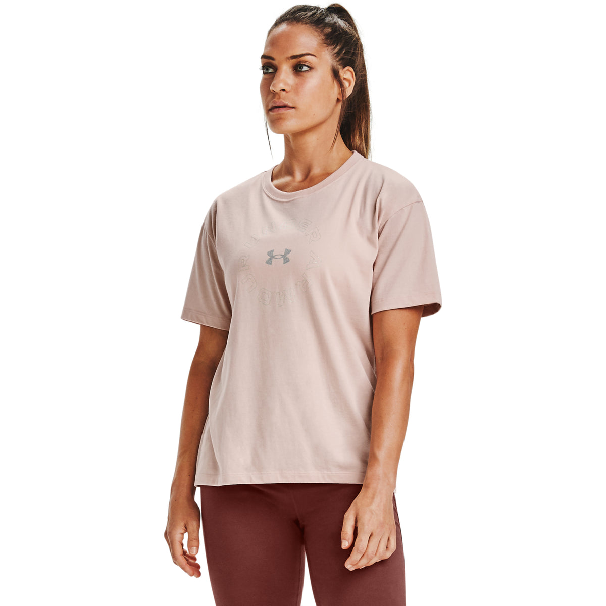 Polera Manga Corta UA Wordmark Graphic para Mujer