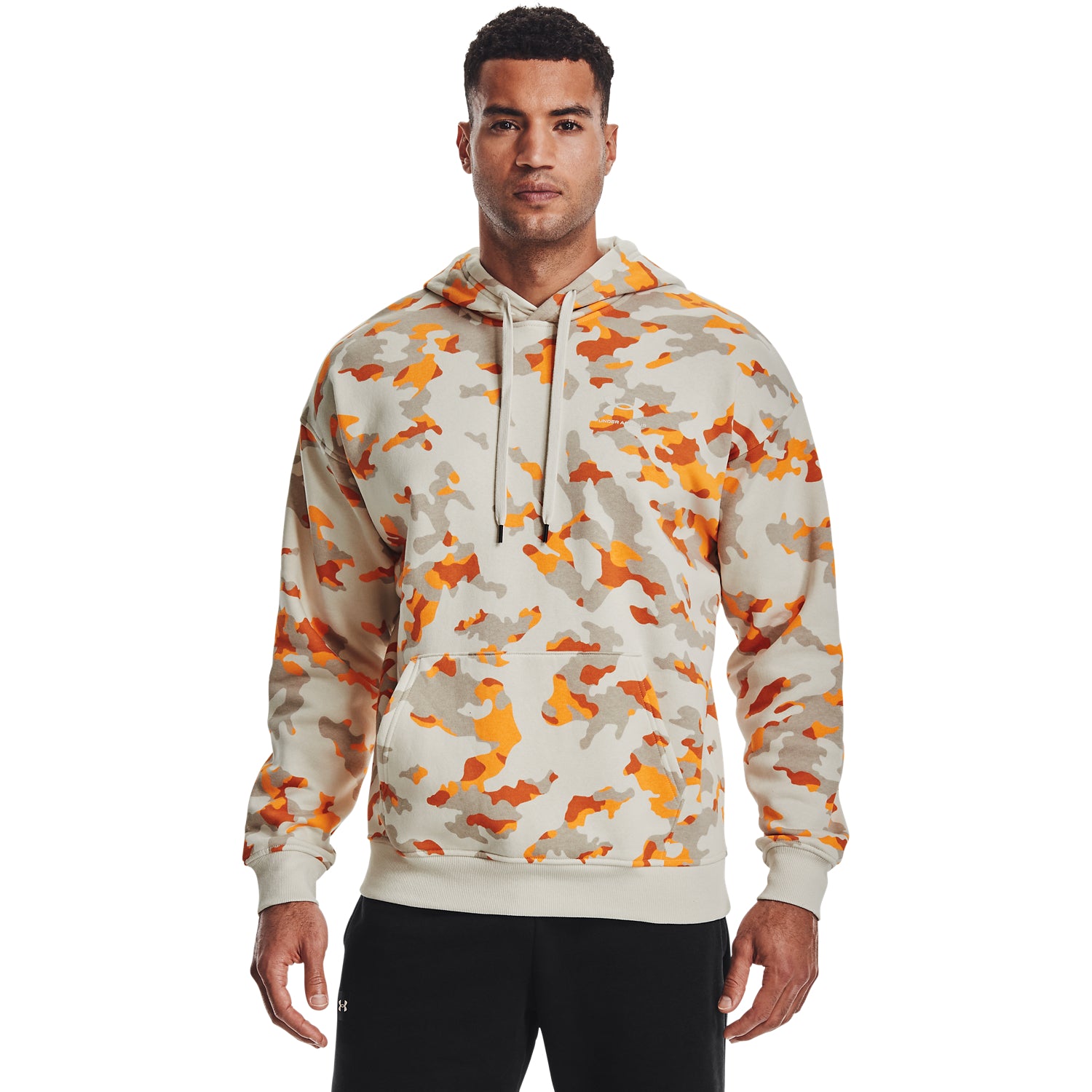 Sudadera con capucha UA Rival Fleece Camo para hombre