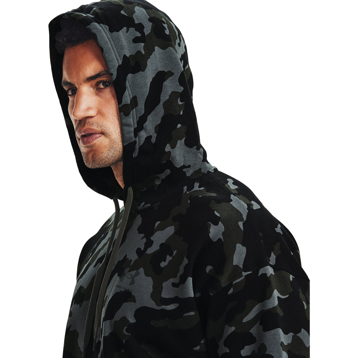 Sudadera con capucha UA Rival Fleece Camo para hombre