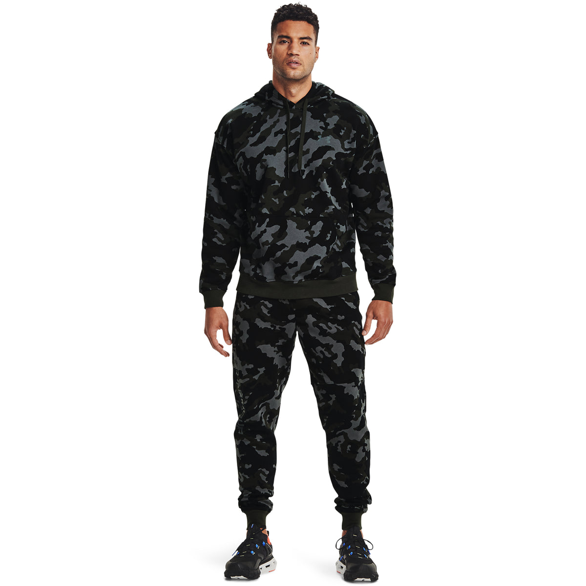 Sudadera con capucha UA Rival Fleece Camo para hombre