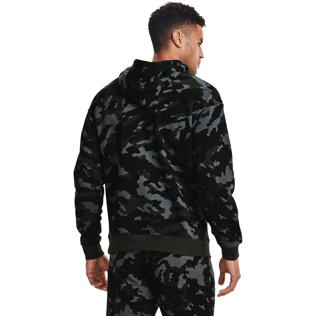 Sudadera con capucha UA Rival Fleece Camo para hombre