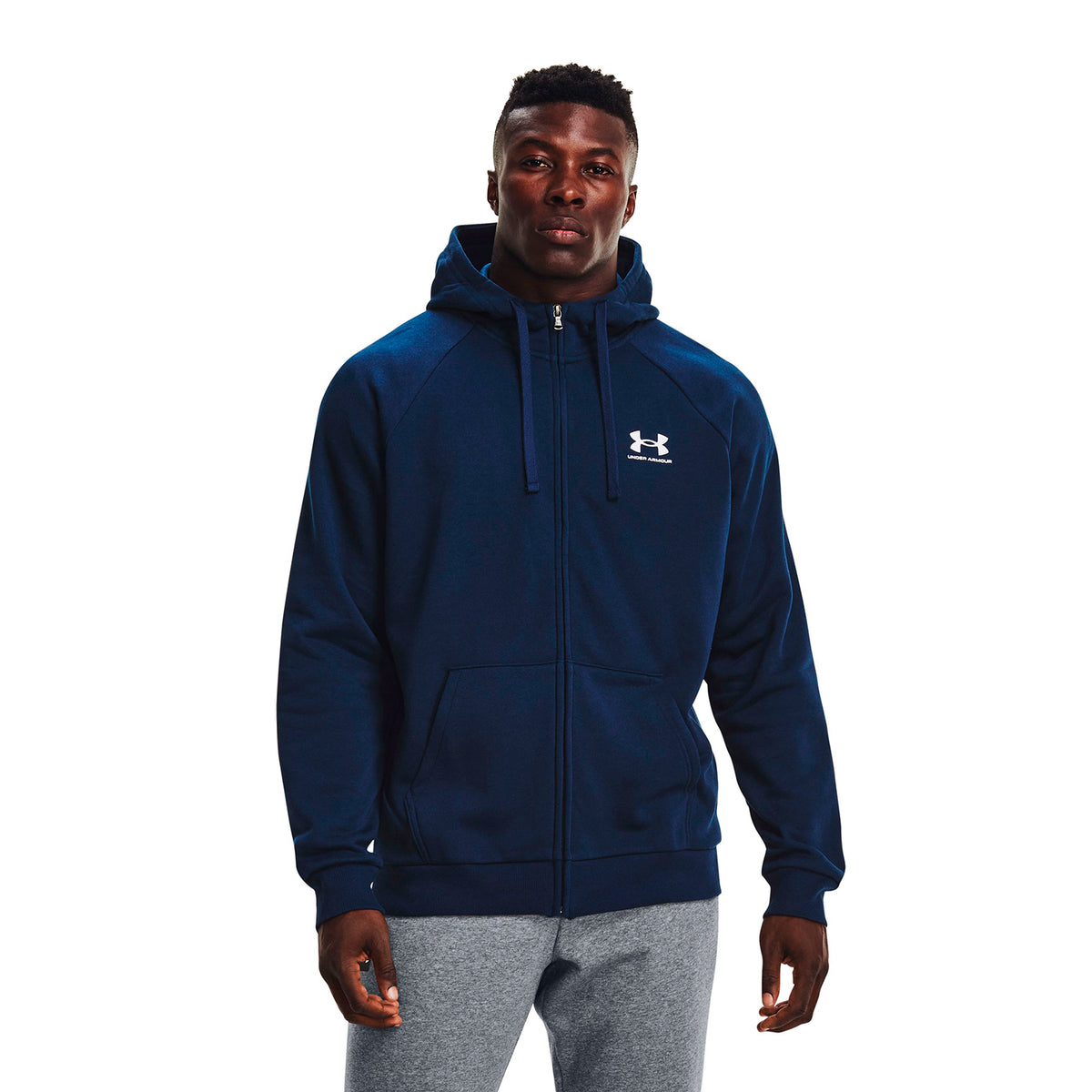 Polerón UA Rival Fleece Full ZIP para hombre