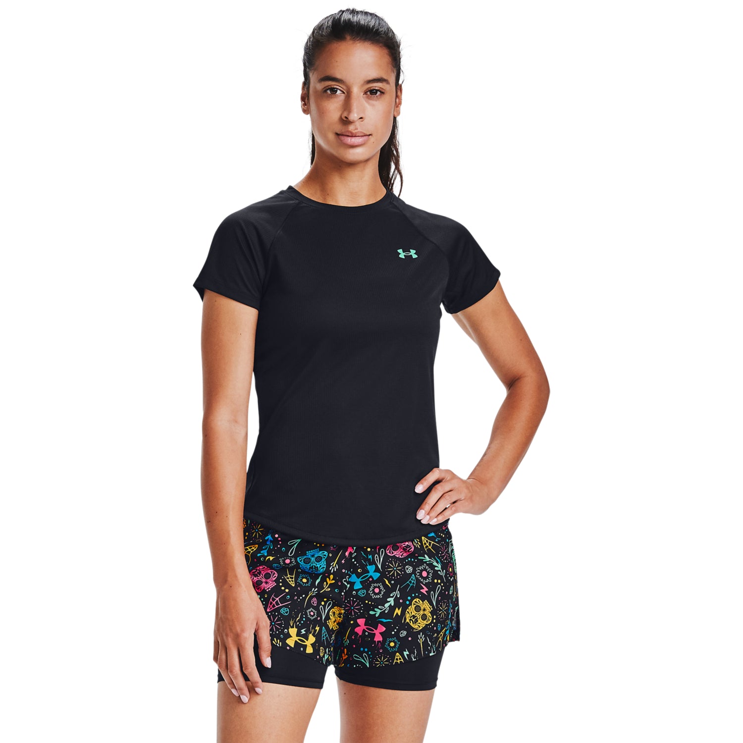 Polera Manga Corta UA Speed Stride Day Of The Dead para Mujer
