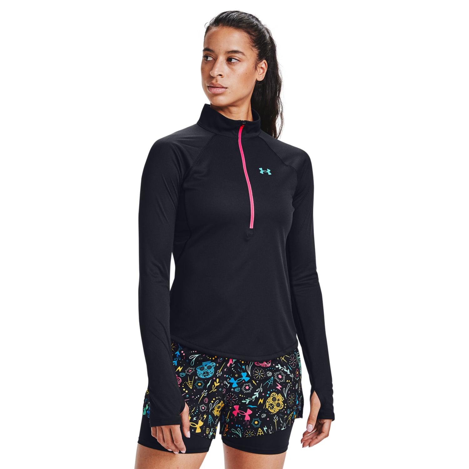 Polerón UA Speed Stride Day Of The Dead ½ Zip para Mujer