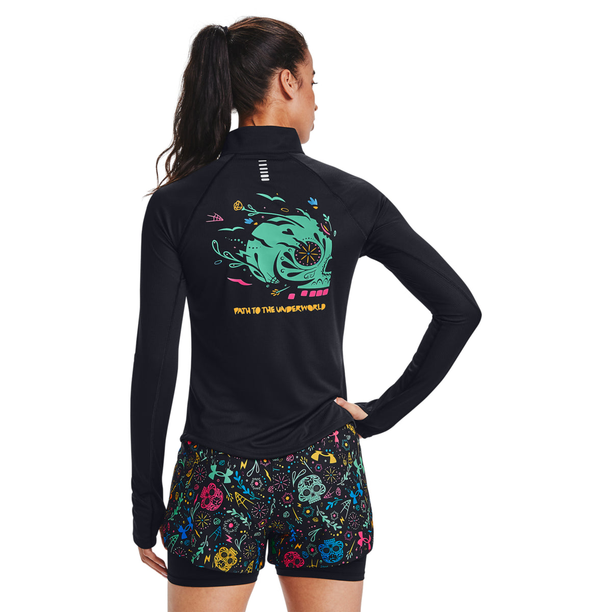 Polerón UA Speed Stride Day Of The Dead ½ Zip para Mujer