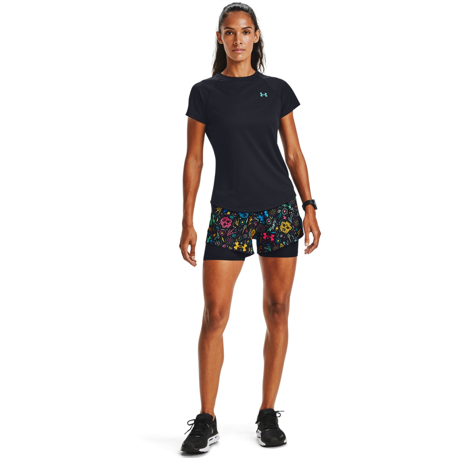 Shorts UA Launch DOD 2-in-1 para Mujer