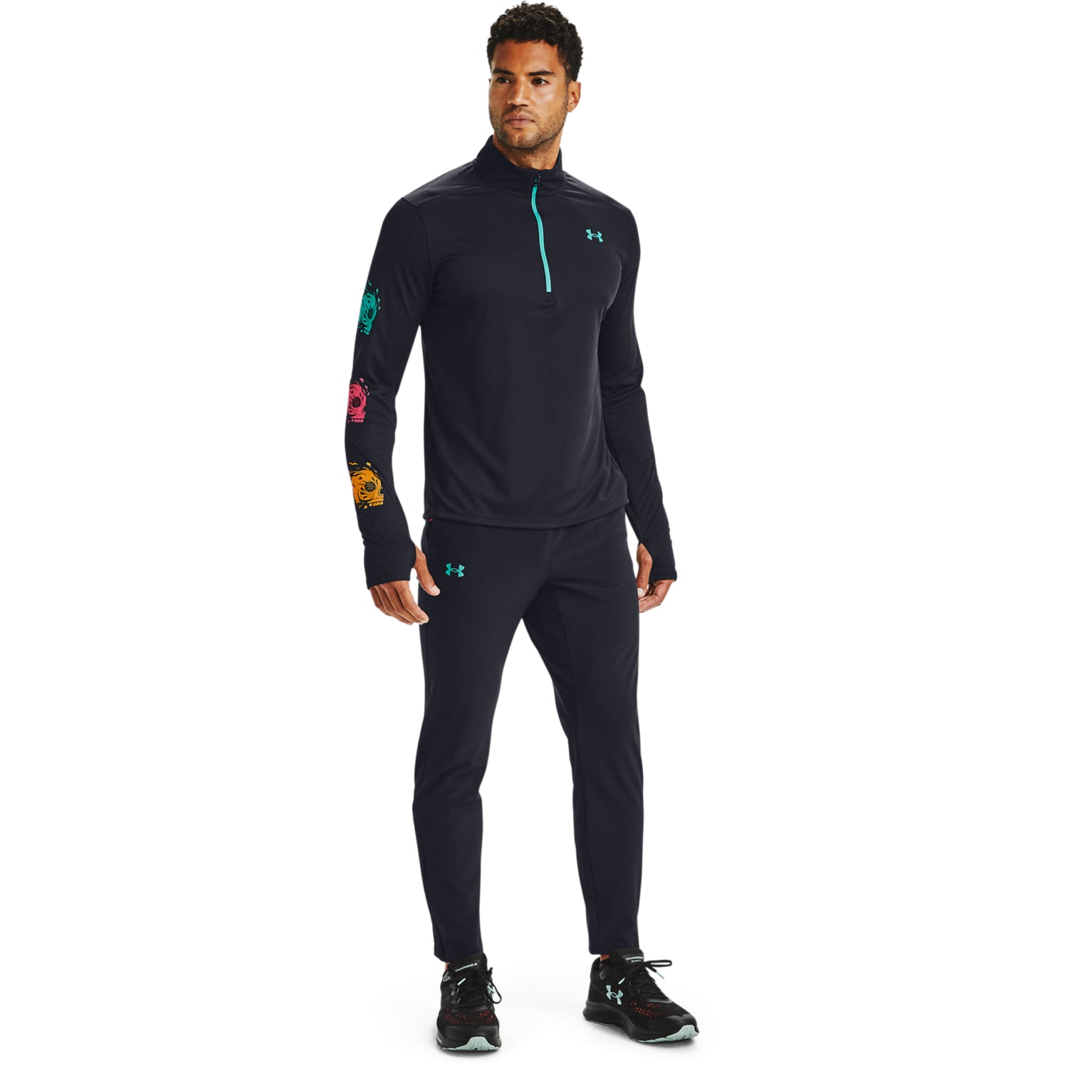 Polerón UA Speed Stride Day Of The Dead ½ Zip para Hombre